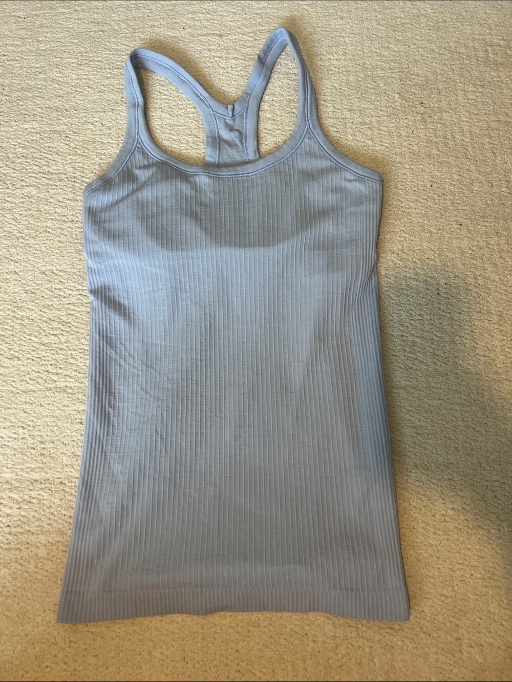 Lululemon Light Blue Ribbed Racerback Tank